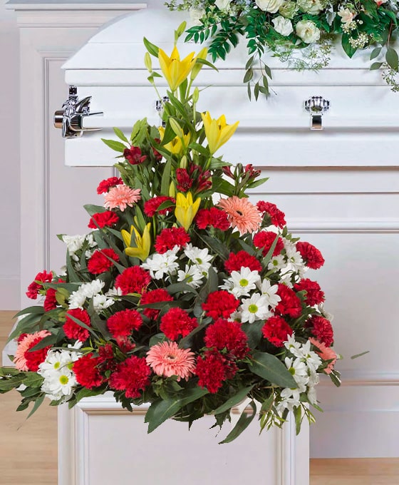 Centro de flores para difunto Centro de flores para los tanatorios de Tarragona